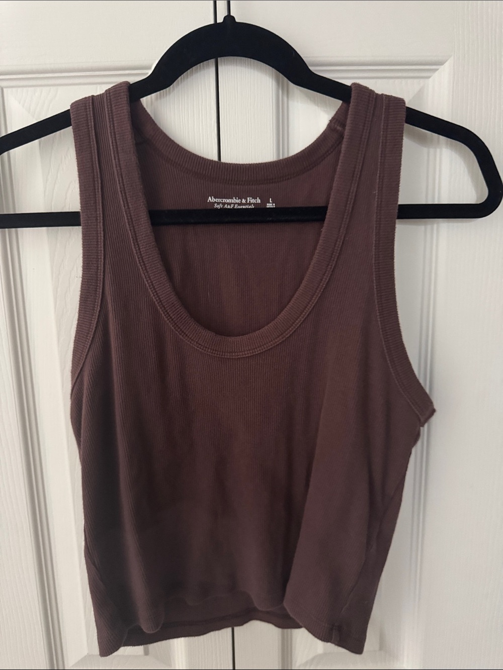 Abercrombie & Fitch Brown Ribbed Tank Top
